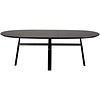 Cross Zwart Essenhout Eettafel Ovaal
