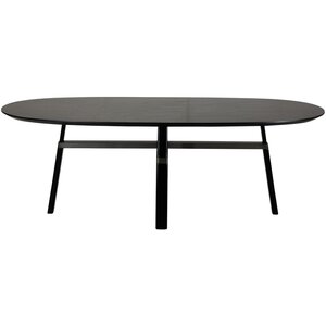 Dan Form Cross Zwart Essenhout Eettafel Ovaal