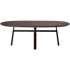 Dan Form Cross Walnoot Eettafel 220 cm Ovaal