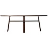 Cross Walnoot Eettafel 220 cm Ovaal