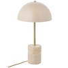 Sheffield Tafellamp Beige Marmer