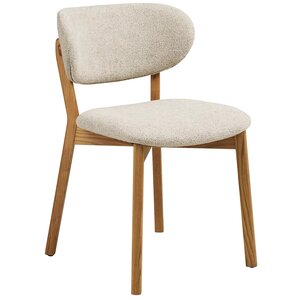 House Nordic Dunkirk Eiken / Beige Eetkamerstoel