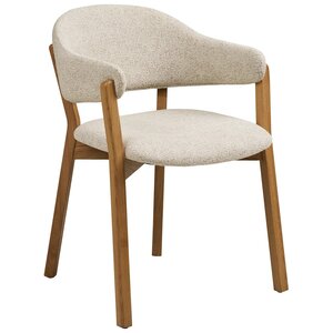 House Nordic Dunkirk Eiken / Beige Eetkamerstoel met Armleuning