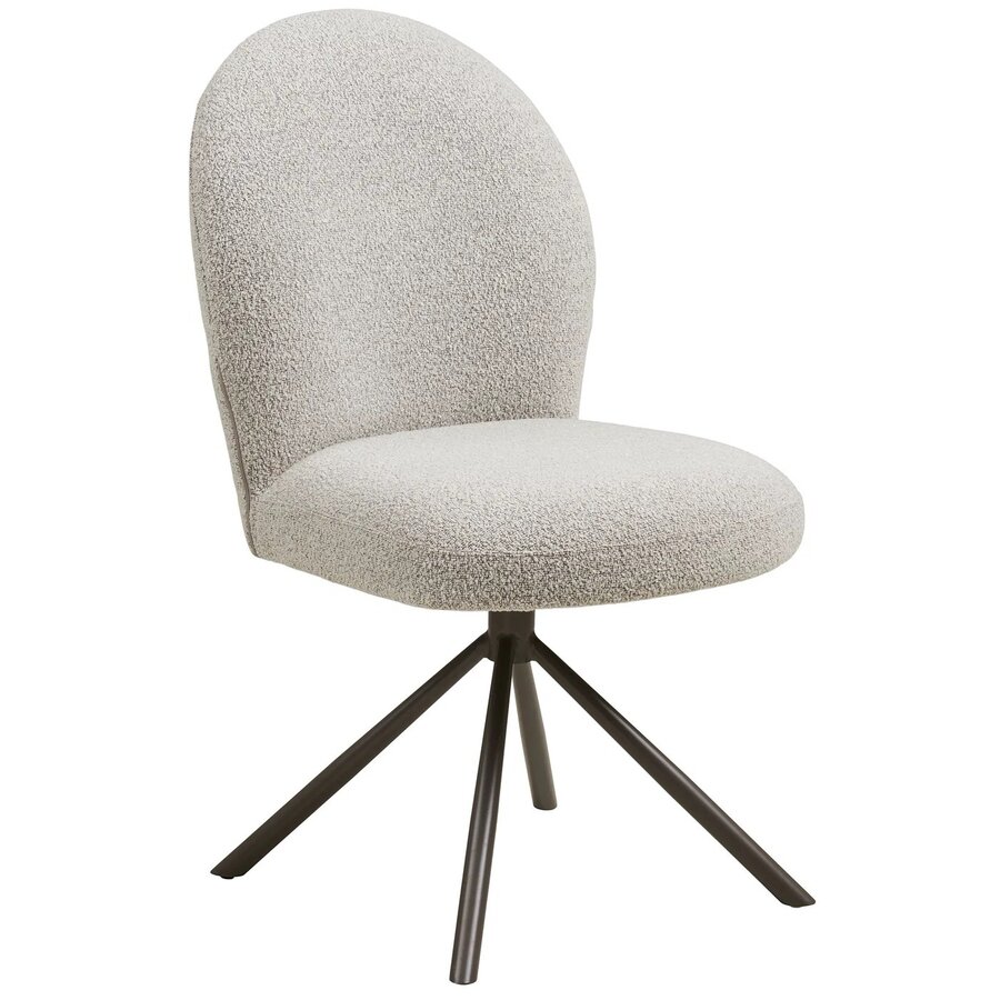 Lana Draaistoel Zand Bouclé