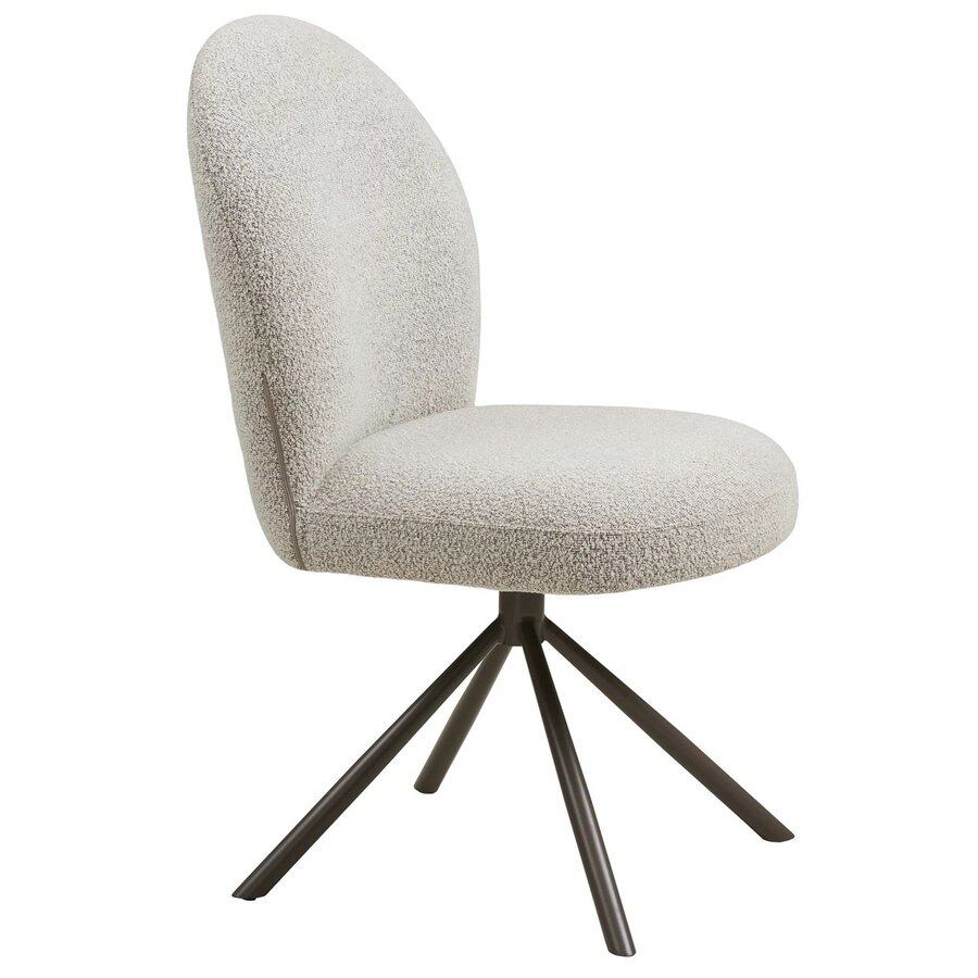 Lana Draaistoel Zand Bouclé