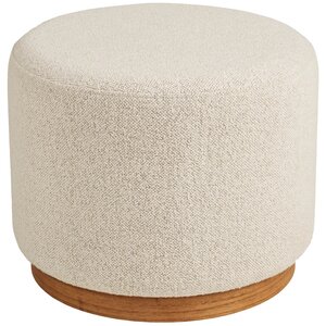 House Nordic Daisy Poef Zand Bouclé