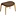 House Nordic Olvera Voetstoel Eiken / Bruin