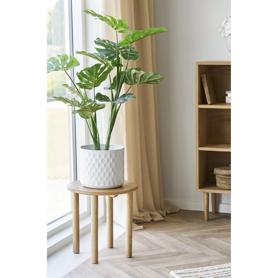 Jena Eiken Bijzettafel Rond