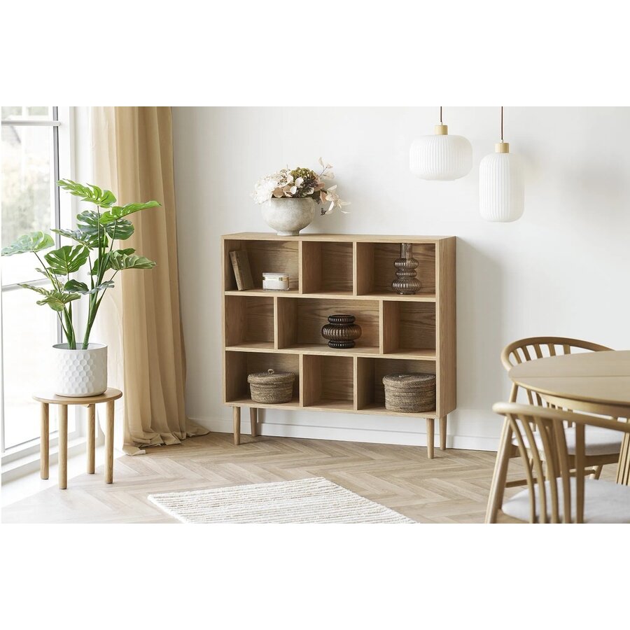 Jena Eiken Bijzettafel Rond