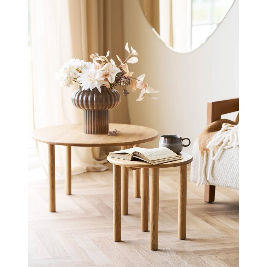 Jena Eiken Salontafel Rond