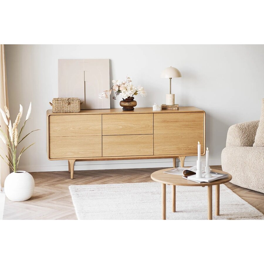 Jena Eiken Salontafel Rond