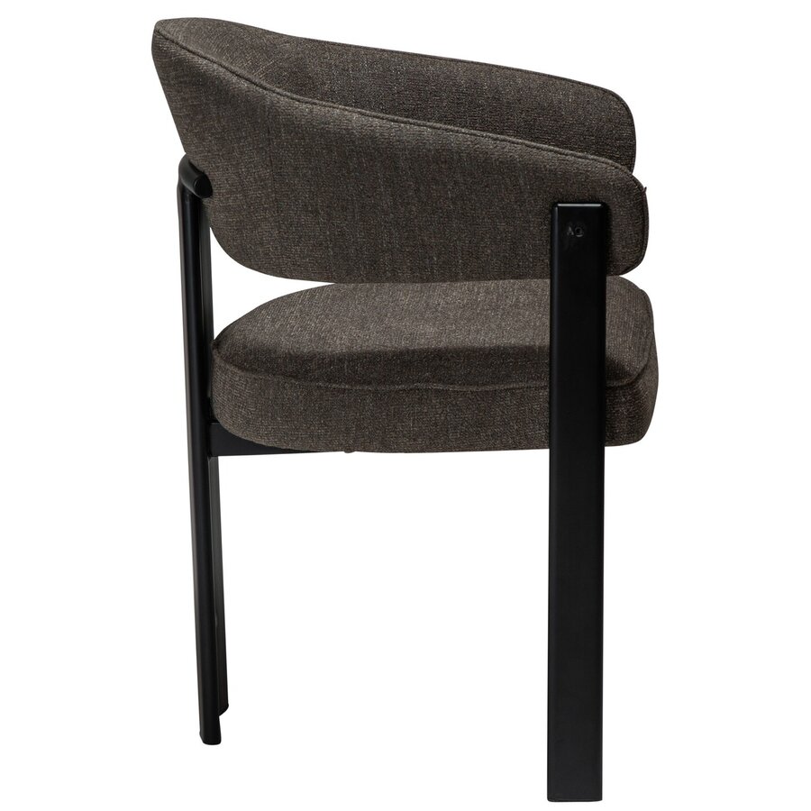 Duct Bruin Bouclé Armstoel