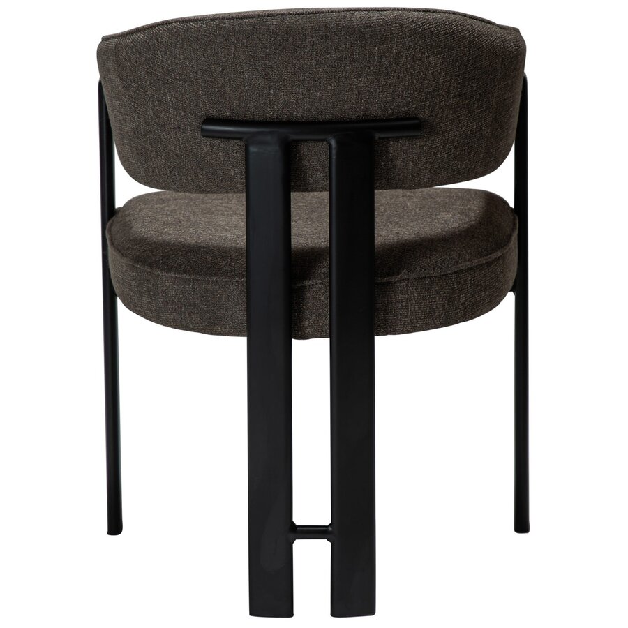 Duct Bruin Bouclé Armstoel