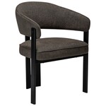 Dan Form Duct Bruin Bouclé Armstoel