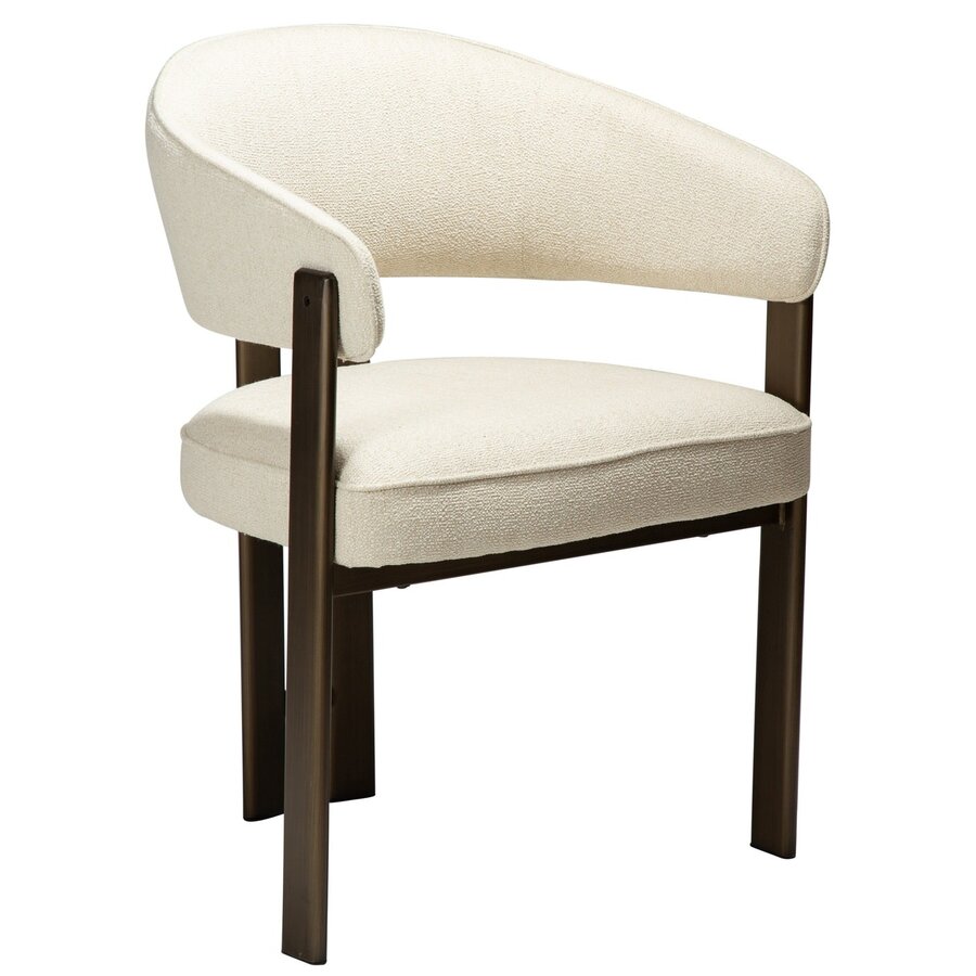 Duct Beige Bouclé Armstoel