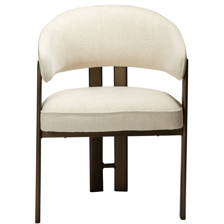 Duct Beige Bouclé Armstoel