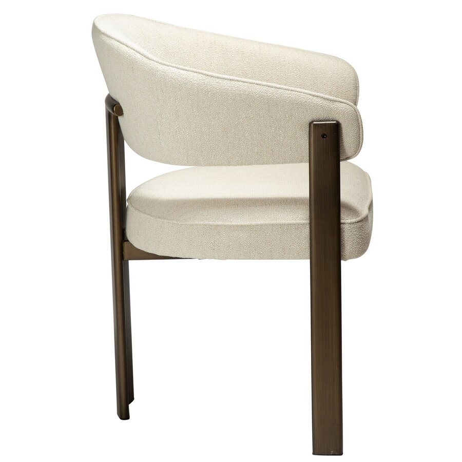 Duct Beige Bouclé Armstoel