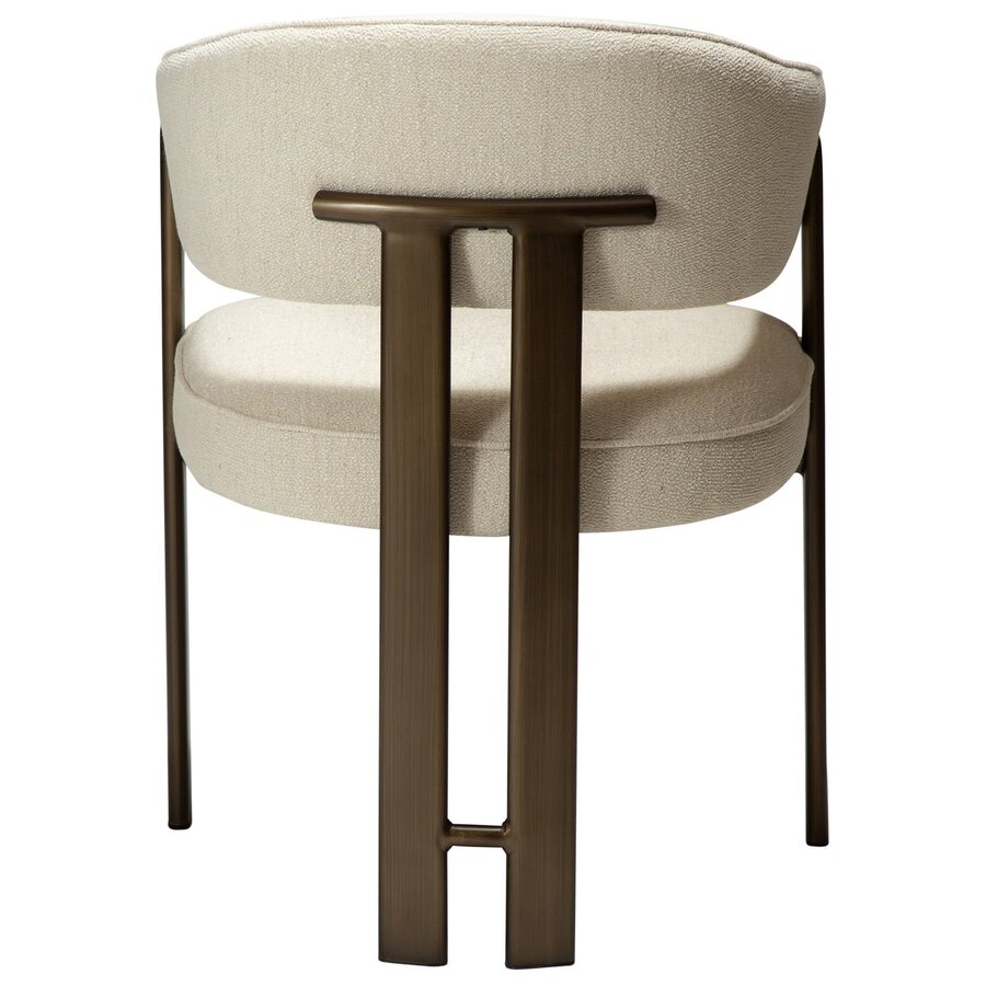 Duct Beige Bouclé Armstoel