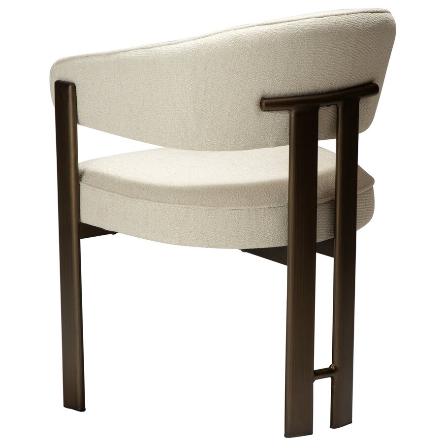 Duct Beige Bouclé Armstoel