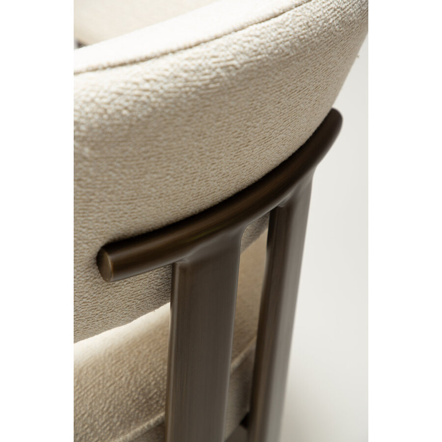 Duct Beige Bouclé Armstoel