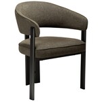 Dan Form Duct Oljifgroen Bouclé Armstoel Dan Form Duct Oljifgroen Bouclé Armstoel