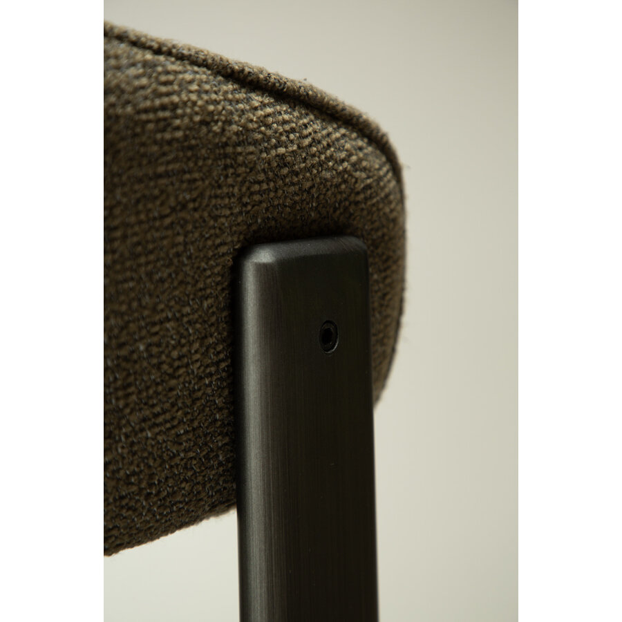 Duct Oljifgroen Bouclé Armstoel Duct Oljifgroen Bouclé Armstoel