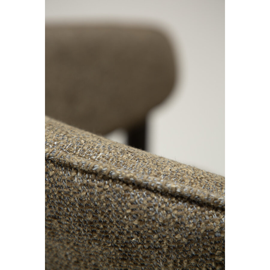 Duct Oljifgroen Bouclé Armstoel Duct Oljifgroen Bouclé Armstoel