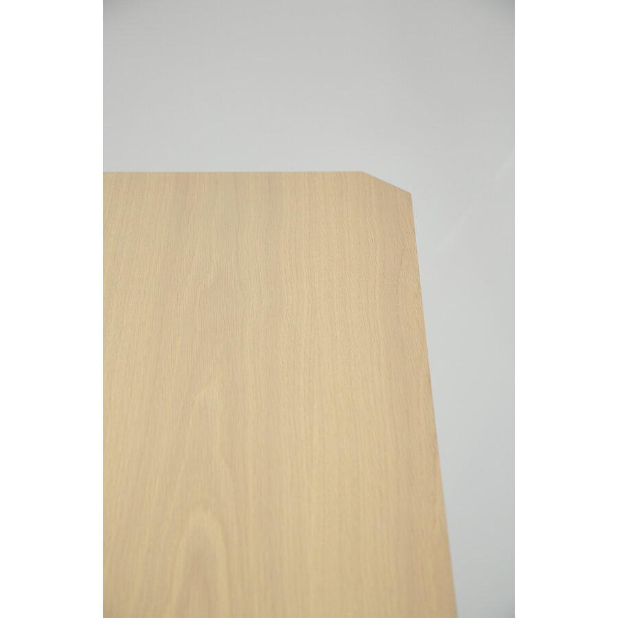 Edge Blank Eiken Eettafel Uitschuifbaar