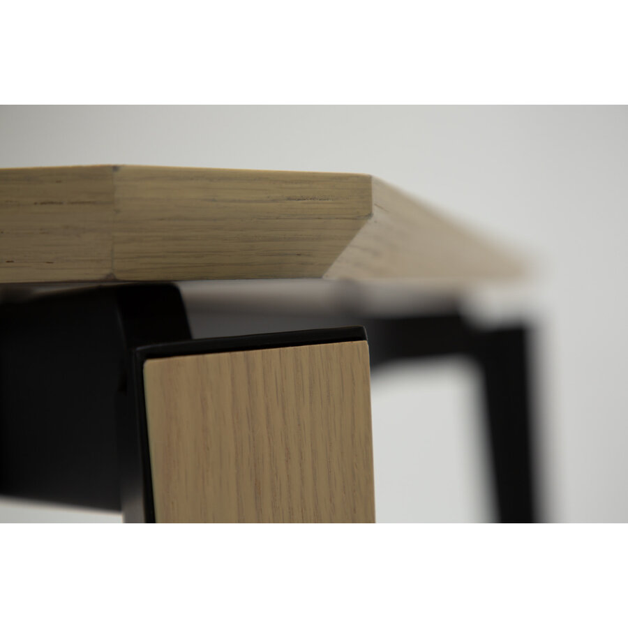 Edge Blank Eiken Eettafel Uitschuifbaar