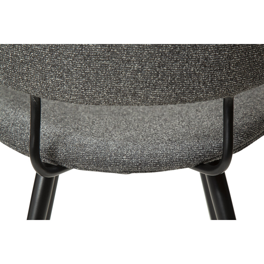 Napoleon Eetkamerstoel Grijs Bouclé Napoleon Eetkamerstoel Grijs Bouclé