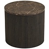 Rota Ronde Bijzettafel Donkerbruin