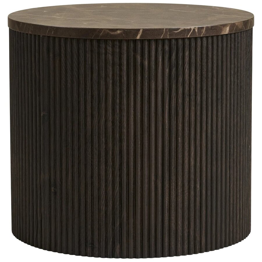 Rota Ronde Bijzettafel Donkerbruin