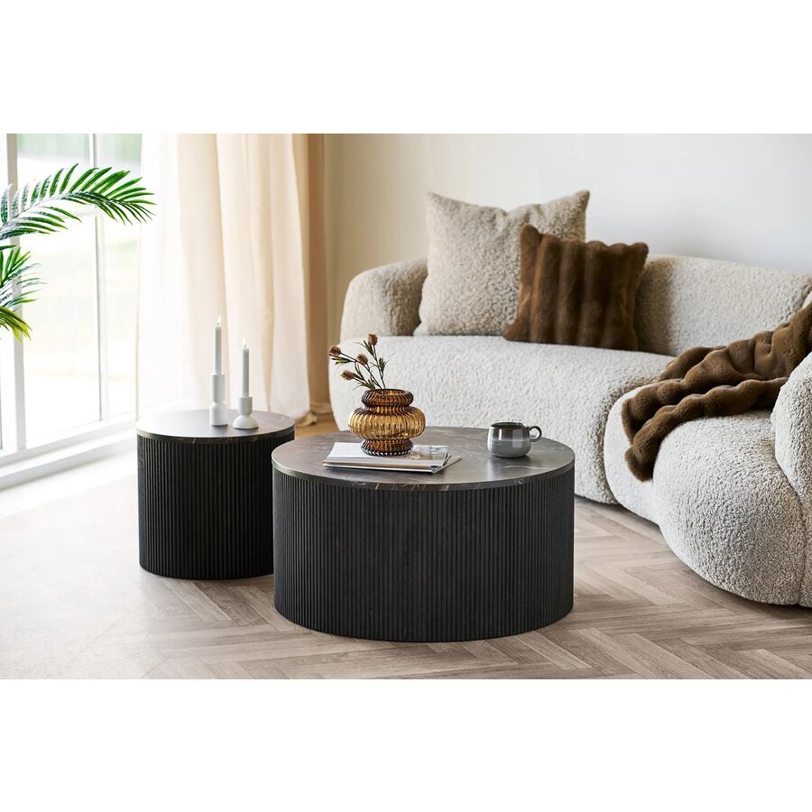 Rota Ronde Salontafel Donkerbruin