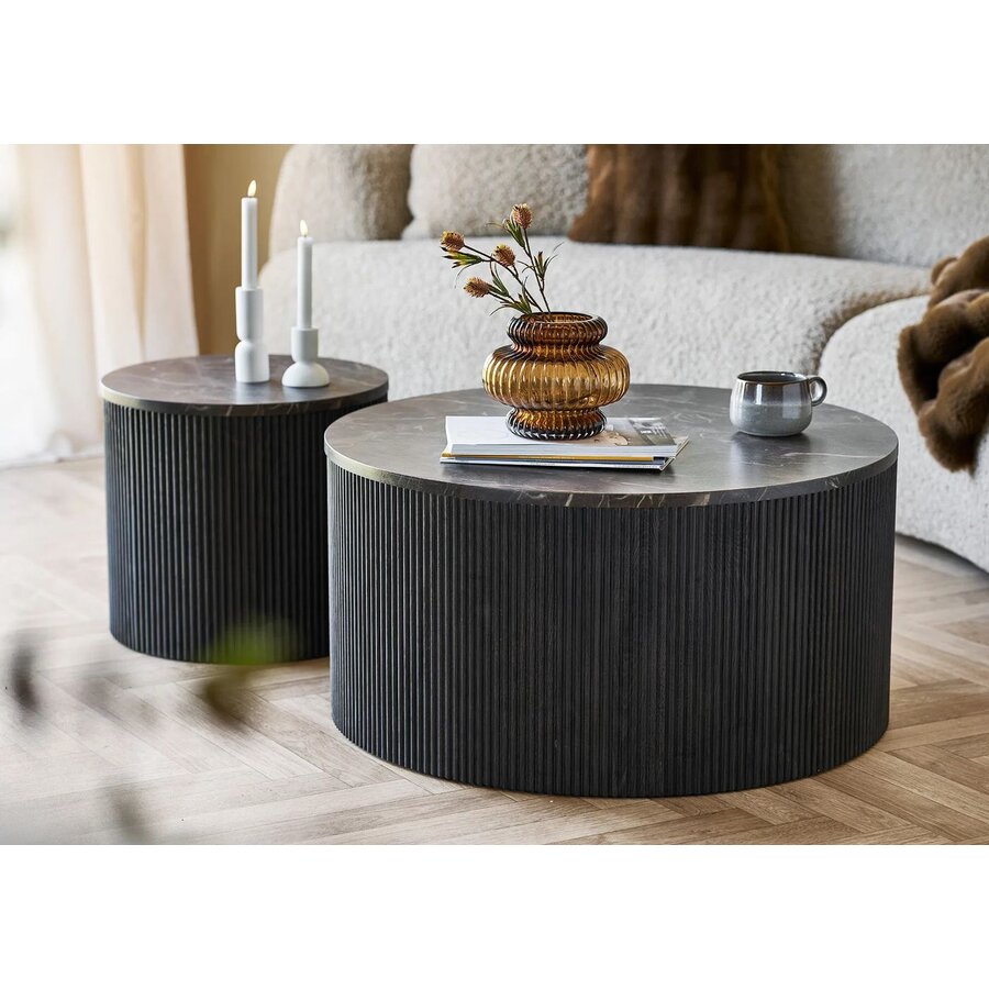 Rota Ronde Salontafel Donkerbruin