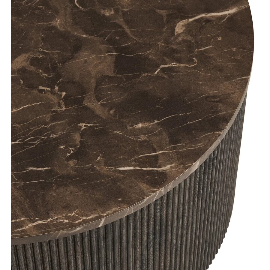 Rota Ronde Salontafel Donkerbruin