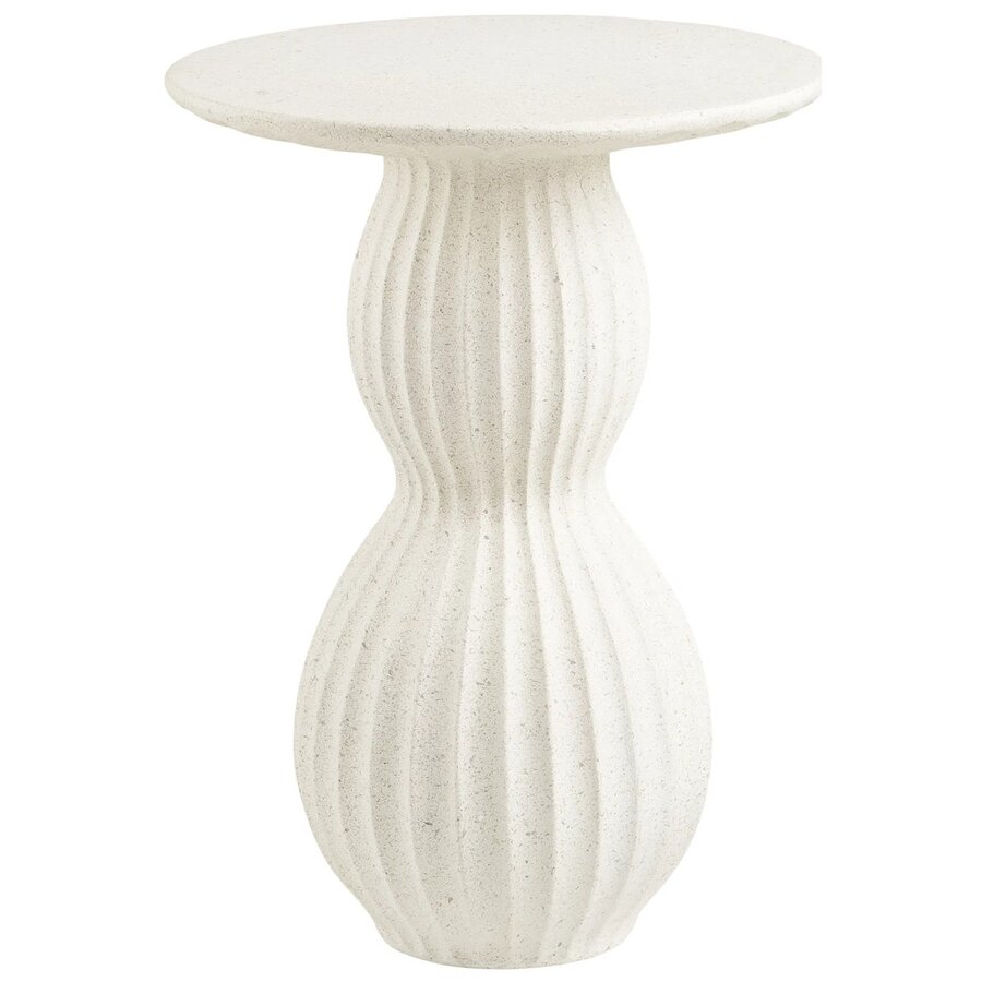 Newtown Ronde Bijzettafel Wit Newtown Ronde Bijzettafel Wit