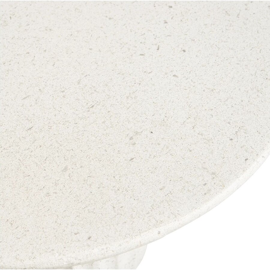 Newtown Ronde Bijzettafel Wit Newtown Ronde Bijzettafel Wit