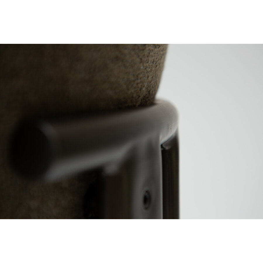 Duct Oljifgroen Bouclé Eetkamerstoel Duct Oljifgroen Bouclé Eetkamerstoel