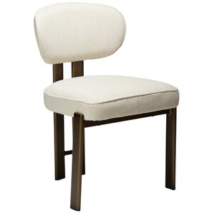 Dan Form Duct Beige Bouclé Eetkamerstoel