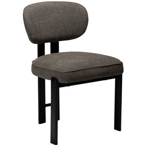 Dan Form Duct Bruin Bouclé Eetkamerstoel