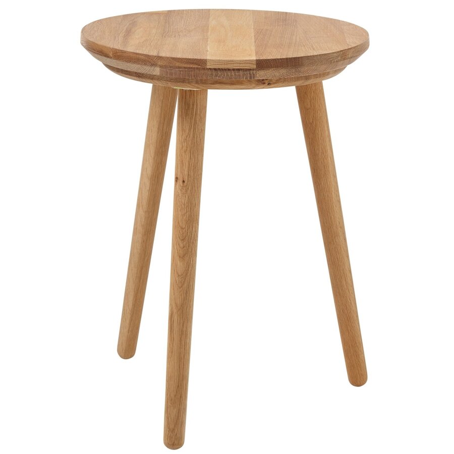 Agra Massief Eiken Bijzettafel/Kruk Agra Massief Eiken Bijzettafel/Kruk