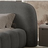 Orlando 200 x 200 cm Gestoffeerd Bed Donkergrijs