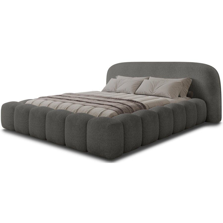 Orlando 180 x 200 cm Gestoffeerd Bed Donkergrijs