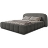 Orlando 160 x 200 cm Gestoffeerd Bed Donkergrijs