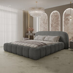 Trae Mobler Orlando 140 x 200 cm Gestoffeerd Bed Donkergrijs