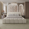 Orlando 140 x 200 cm Gestoffeerd Bed Beige