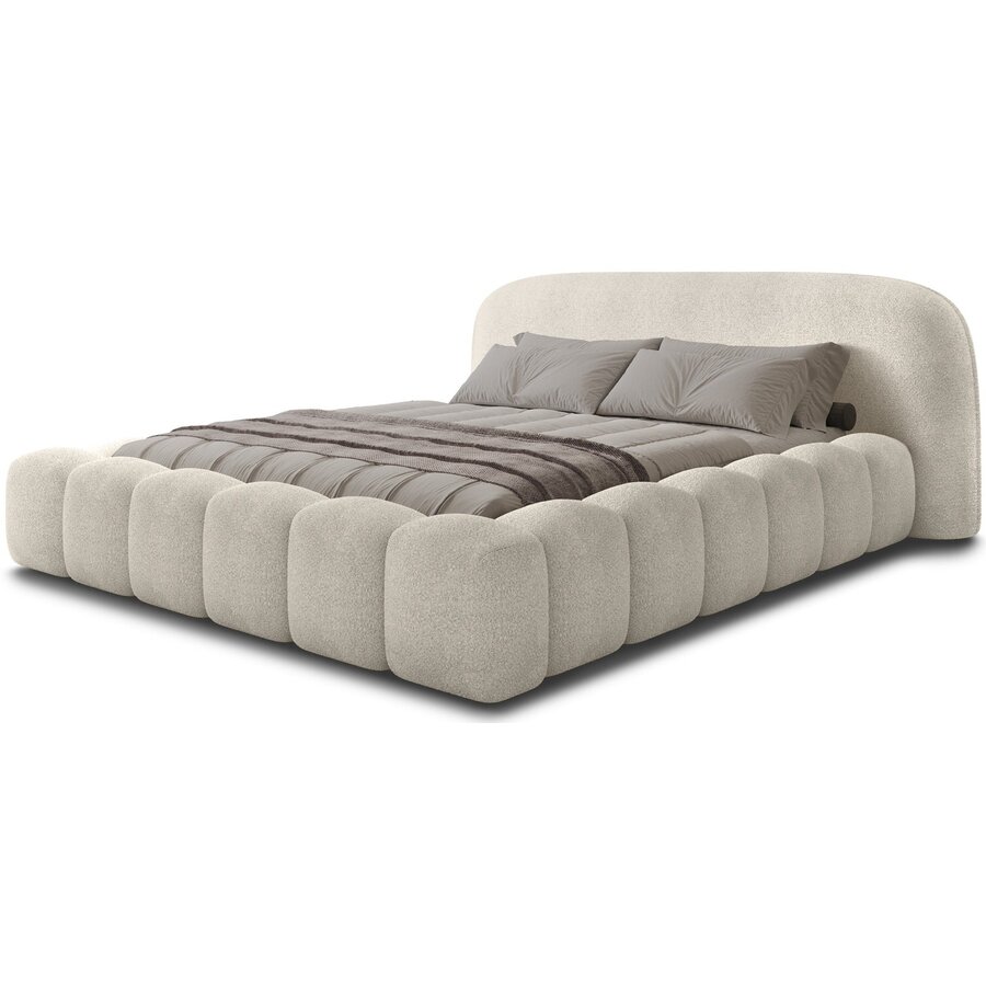 Orlando 140 x 200 cm Gestoffeerd Bed Beige