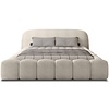 Orlando 200 x 200 cm Gestoffeerd Bed Beige