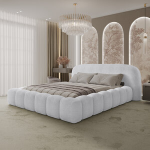 Trae Mobler Orlando 140 x 200 cm Gestoffeerd Bed Naturel
