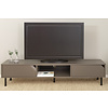 Corner TV-meubel 2-Deuren en Kubus Donker Taupe Corner TV-meubel 2-Deuren en Kubus Donker Taupe